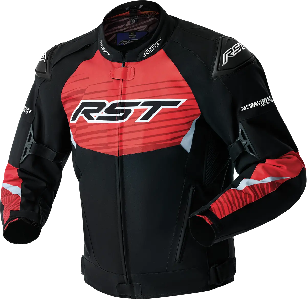 Rst Tractech Evo D3o Jacket Black/Flo Red Textile Sm 103640F.Red-40 1