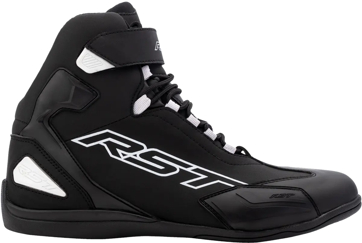 Rst Sabre Moto Shoe Ce Boot Black / Black / White  Sz 9 103053Blk-42 1