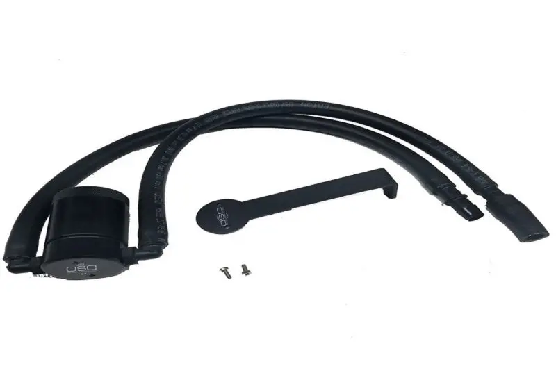 J&L 12-17 Jeep Wrangler Jk 3.6L Passenger Side Oil Separator 3.0 - Black Anodized 1