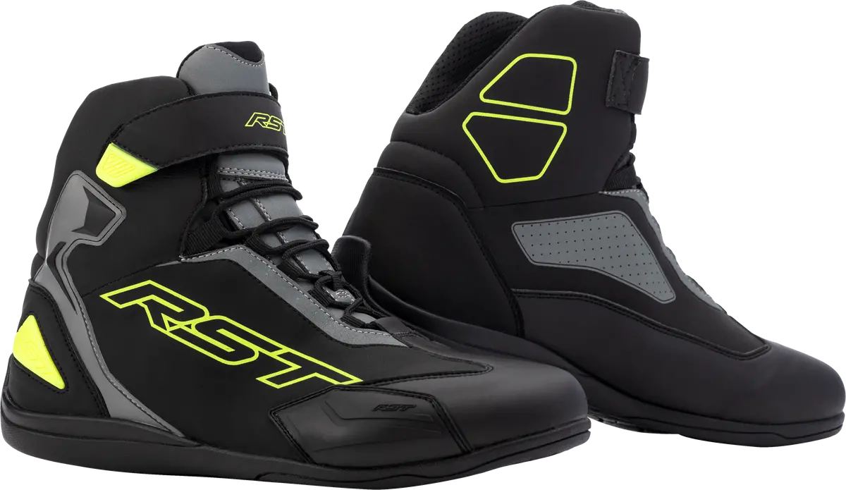 Rst Sabre Moto Shoe Ce Boot Blk/Gry/Flo Yellow Sz 10 103053F.Yel-43 1