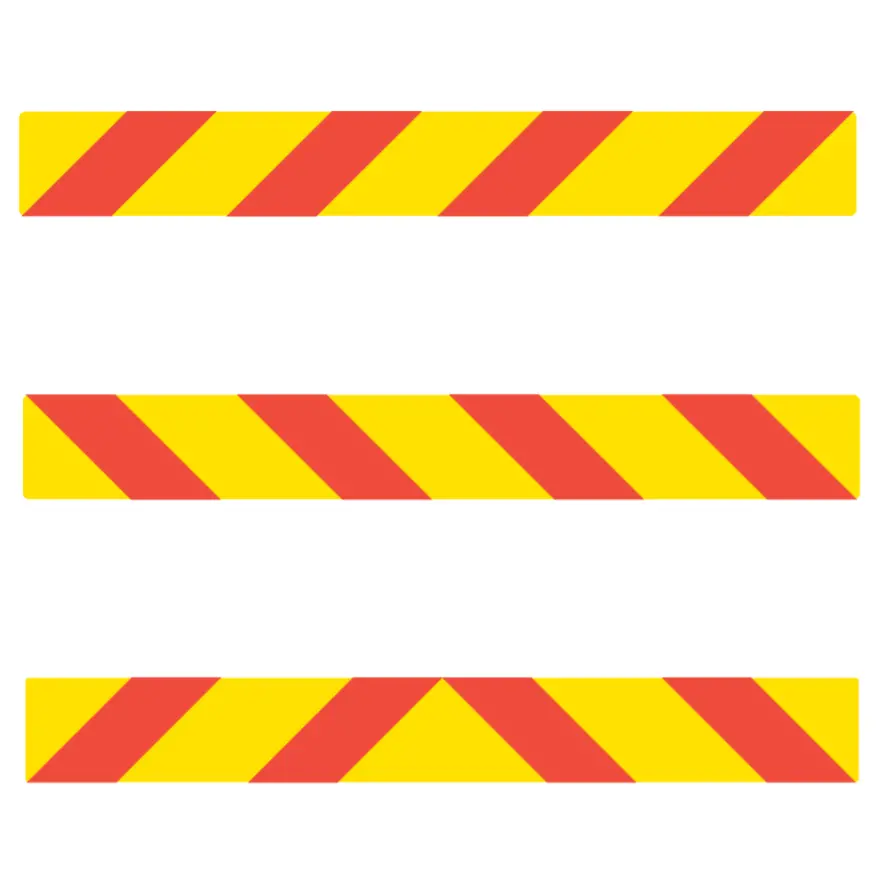 800Mm X 100Mm - Left, Right Or Center - Class 1 Material - Sticker/ Aluminium 1