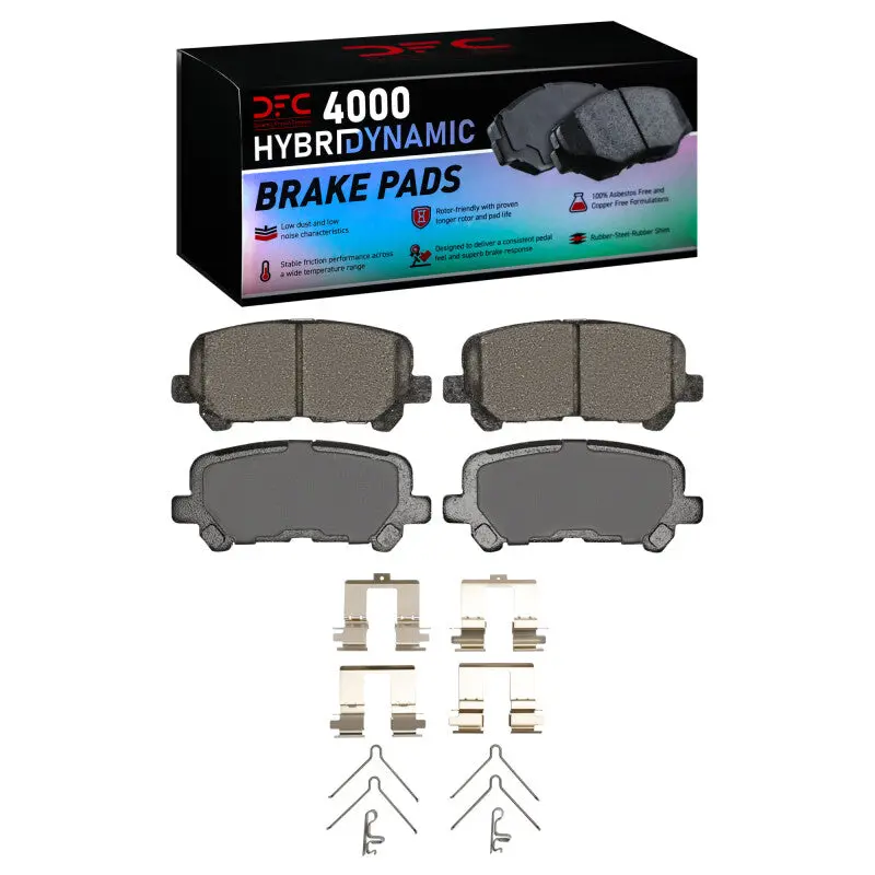 Dfc 07-25 Acura Zdx Rear 4000 Hybridynamic Brake Pads And Hardware Kit 1