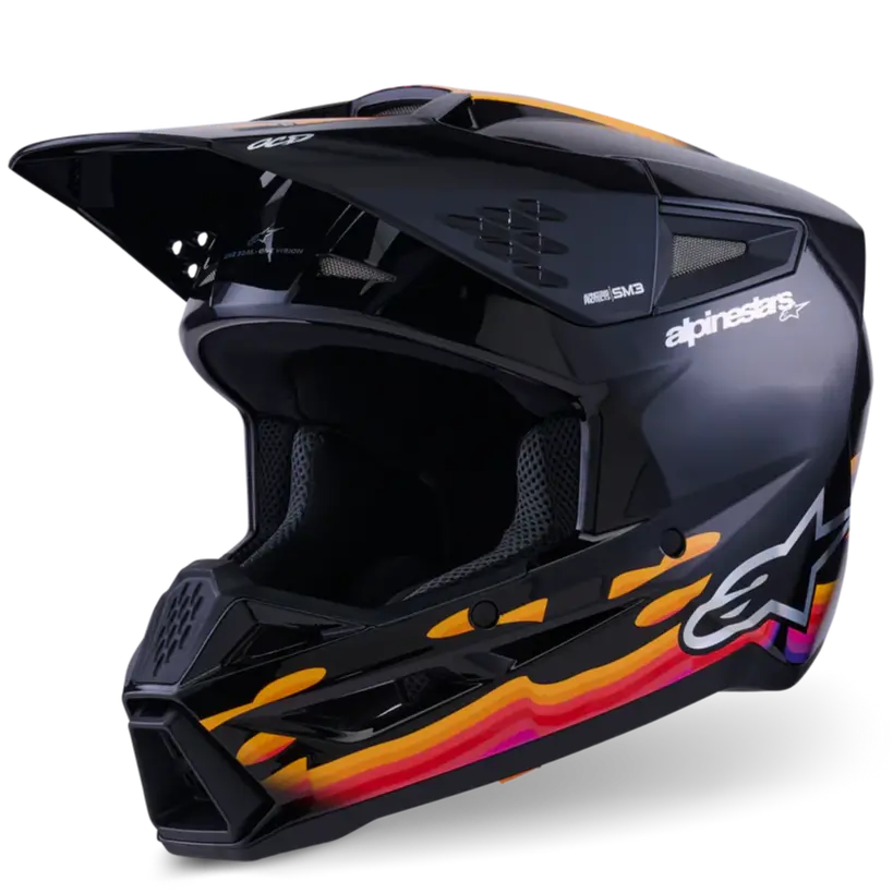 Alpinestars Helmet Sm3 Force Helmet Black Gloss 1