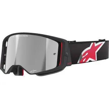 Alpinestars Goggles Goggle Supertech Corp Blk/Red Mirror-Silver 5100325-1434 1