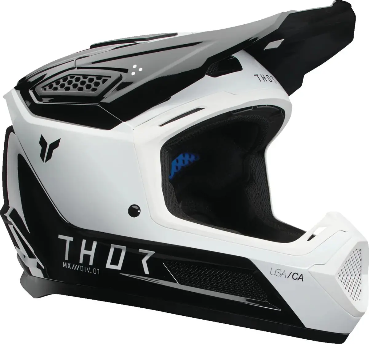 Thor Fleet Storm Helmet - Black White 1