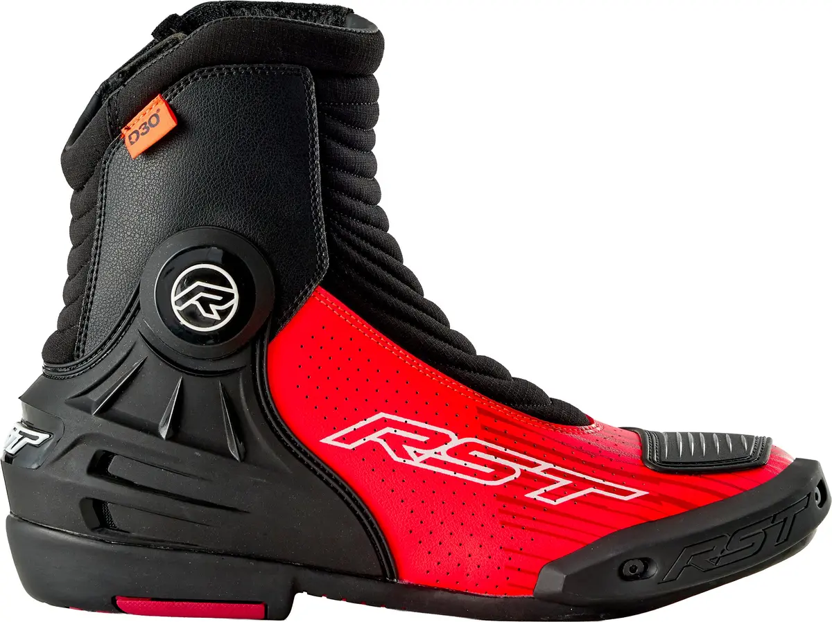 Rst Tractech Evo D3o Short Boot Black/Flo Red 11 103697F.Red-44 1
