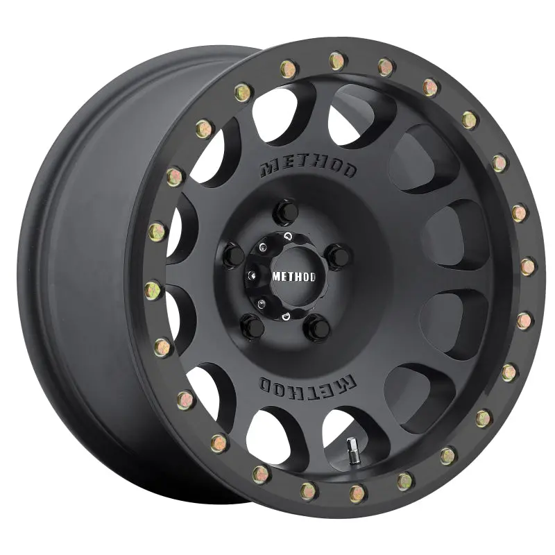 Method Mr105 Beadlock 17X9 -38Mm Offset 5X5 71.5Mm Cb Matte Black W/Bh-H24125 Wheel 1