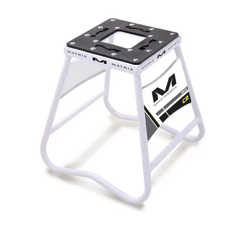 Matrix Concepts C2 Steel Stand With Nameplate - White 1
