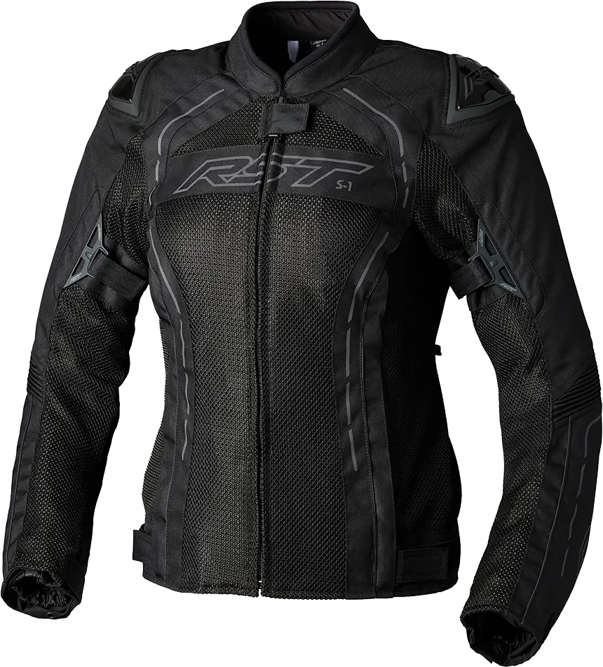 Rst Ladies S1 Mesh Ce Jacket Black/Black Textile 3Xl 103118Blk-20 1