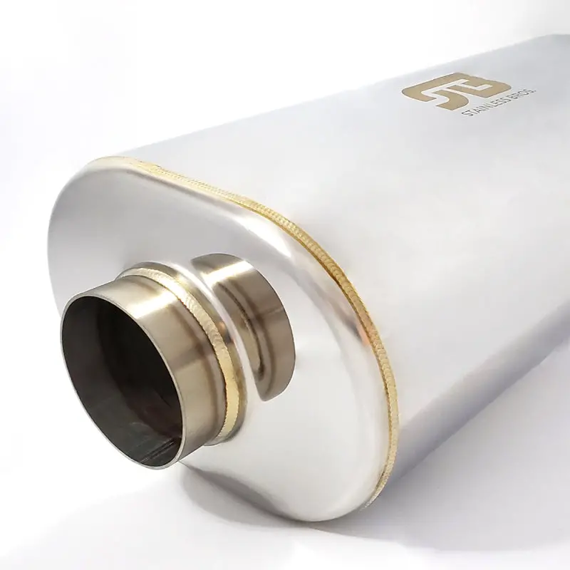 Stainless Bros 3.0In X 17.0In Oal Ss304 Muffler - Polished 1