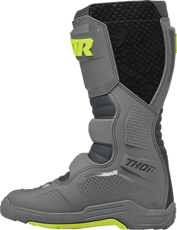 Thor Blitz Xr Kids Youth Motocross Boots Grey Charcoal 3