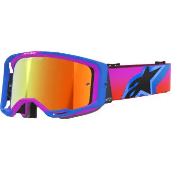 Alpinestars Goggles Goggle Vision 8 Corp Blue/Purp/Org Mirror-Red 5101625-7286 1