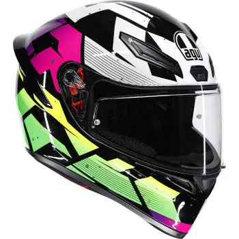 Agv Helmet K1 S Punkpulse Black/Purple/Lime 2X 2118394018-071-Xxl 1