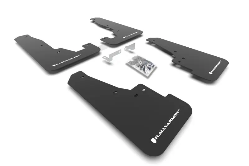 Rally Armor 16-26 Dodge Durango Gt/Hellcat/Rt/Srt 392/Sxt Black Ur Mud Flap White Logo 1