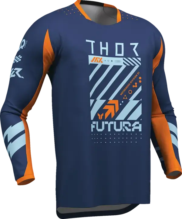 2026 Thor Jersey Launchmode Futura Navy Orange 1