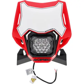 Acerbis Headlight- Vsl Lumen-X Red/Black 2987941018 1