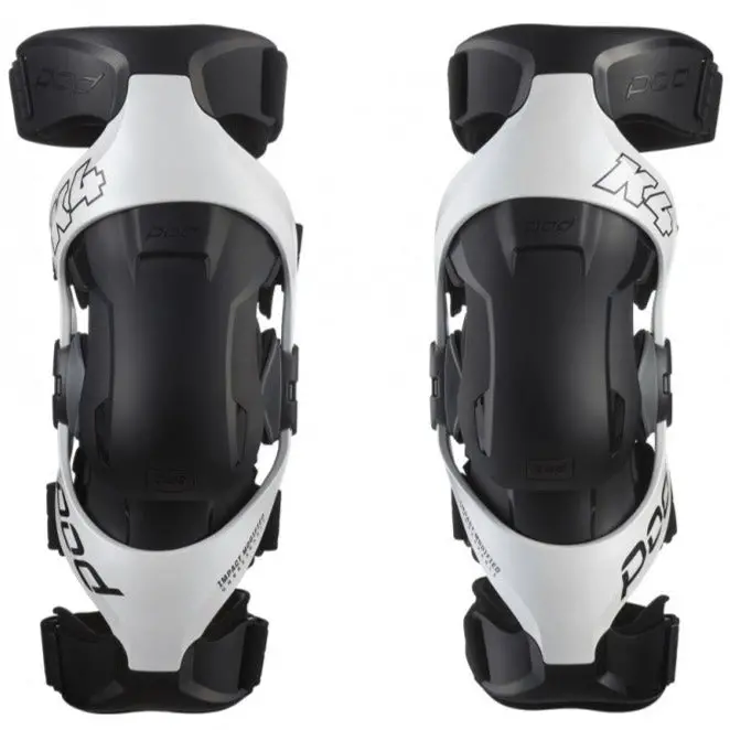 Pod K4 2.0 Motocross Knee Braces - White 1