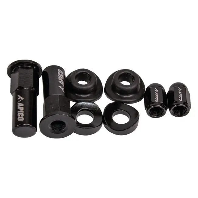 Apico Factory Anodised Wheel Bling Pack -Black 1