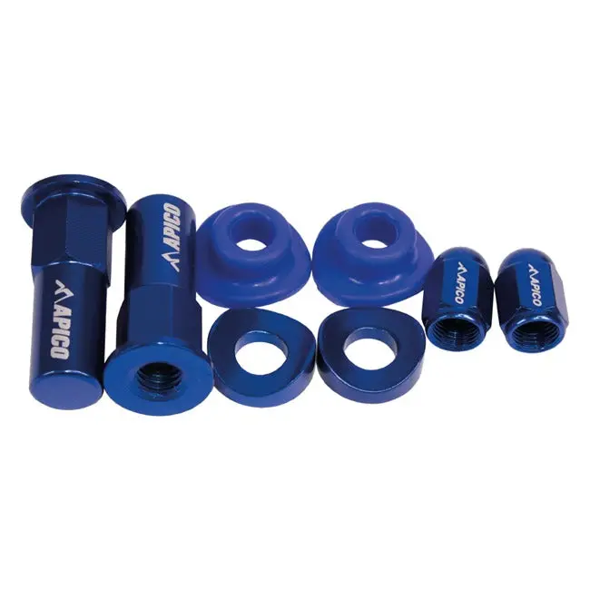 Apico Factory Anodised Wheel Bling Pack -Blue 1
