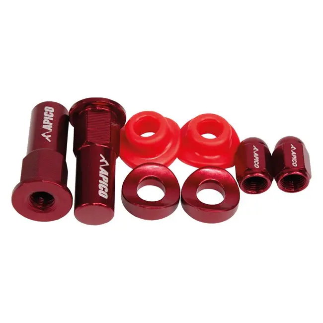 Apico Factory Anodised Wheel Bling Pack - Red 1