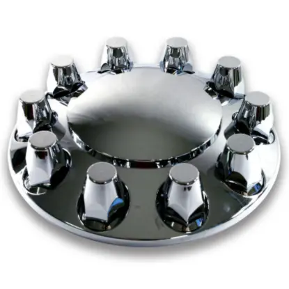 Chrome Plastic Axle Cover Front 285Mm Pcd 1