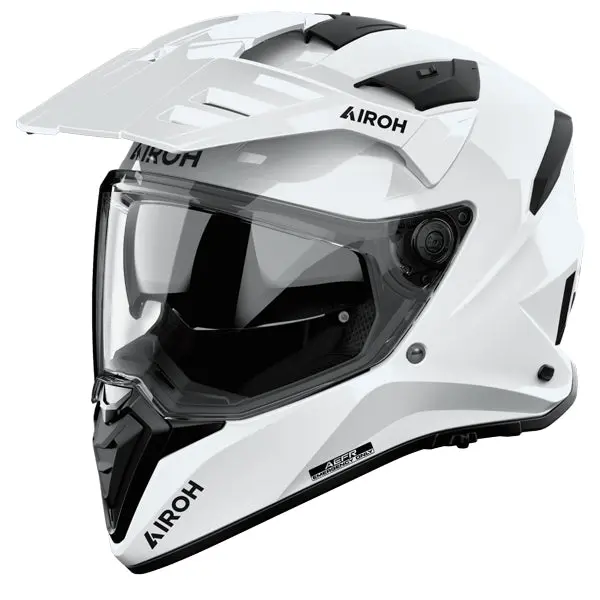 Airoh Bandit White Gloss Adventure Helmet 1