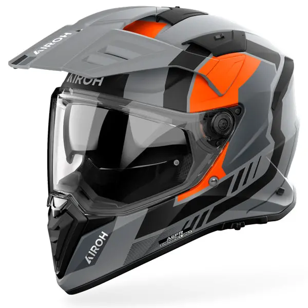 Airoh Bandit Horn Orange Matt Adventure Helmet 1