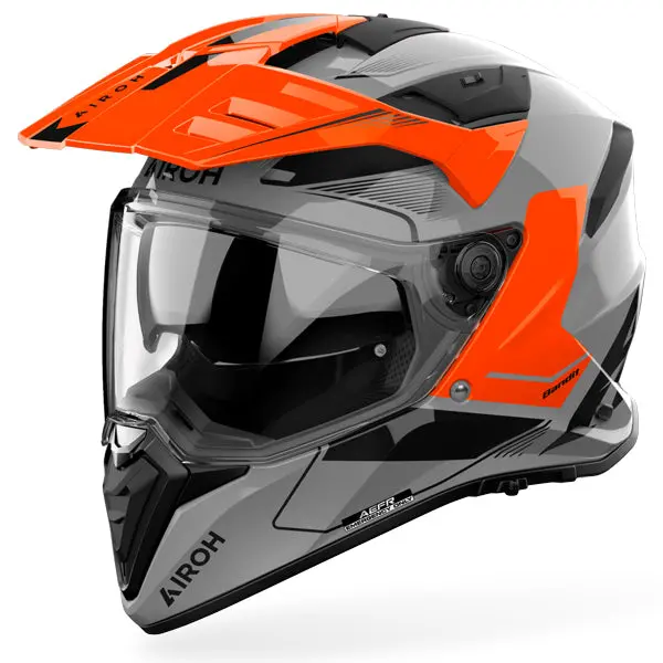 Airoh Bandit Tune Orange Gloss Adventure Helmet 1