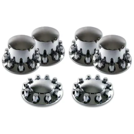 Chrome Plastic Axle Cover Set 285Mm Pcd (33Mm) 1