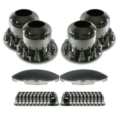 Stainless Steel Axle Cover Kit 285Mm Pcd With Inspection Holes 1