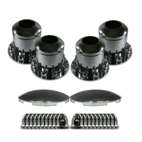 Chrome Axle Cover Kit 285Mm Pcd Hubo (3 Piece) 1