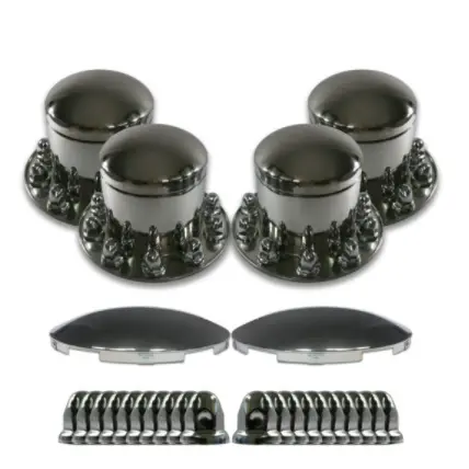 Stainless Steel Axle Cover Kit 285Mm Pcd, Removable Hubcap 1