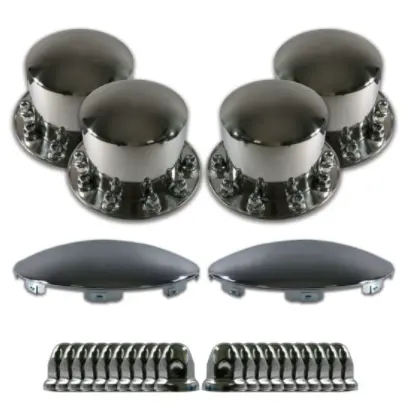 Stainless Steel Axle Cover Kit 335Mm Pcd European/Japanese (32Mm) 1