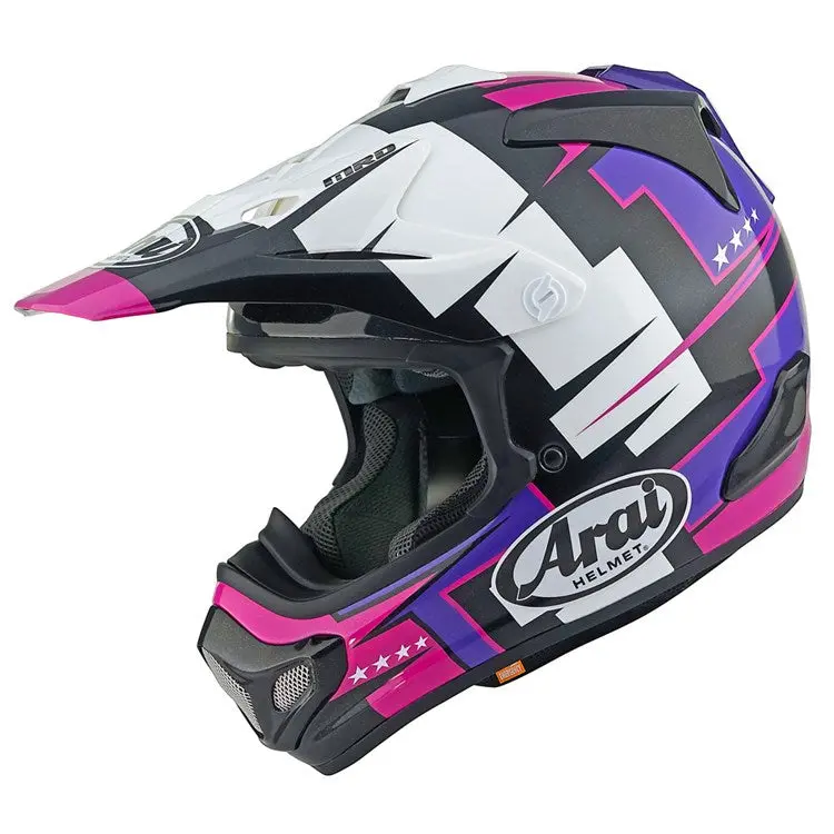 Arai Helmet Mx-V Evo Battle Purple 1