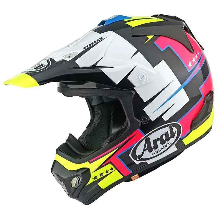 Arai Helmet Mx-V Evo Battle Yellow 1
