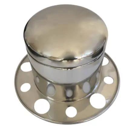 Stainless Steel Axle Cover 285Mm Pcd Tophat Removable Cap 1