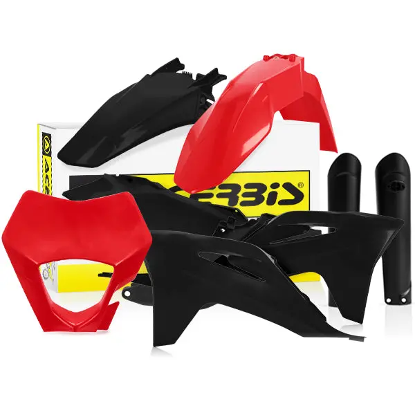 Acerbis Gas Gas Plastic Kit Ec Ecf - Red Black 1