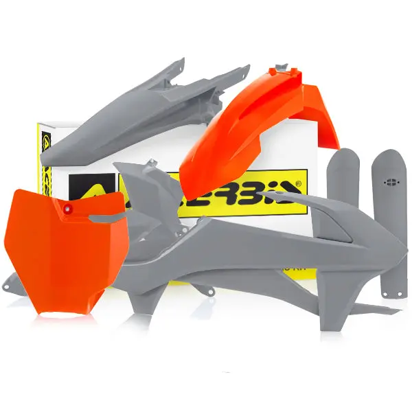 Acerbis Ktm Plastic Kit Sx Sxf - Grey Orange 1