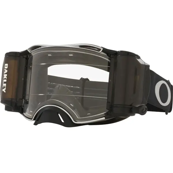 Oakley Airbrake Roll Off Goggles Tuff Blocks Black Gunmetal Clear Lens 1