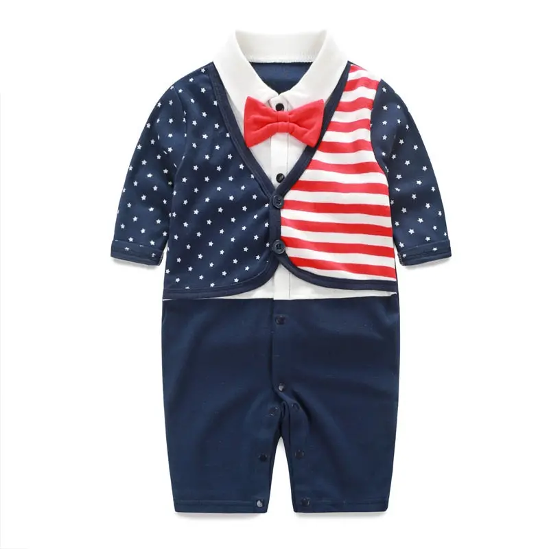American Flag Romper Baby Clothing Set - Independence Day 1