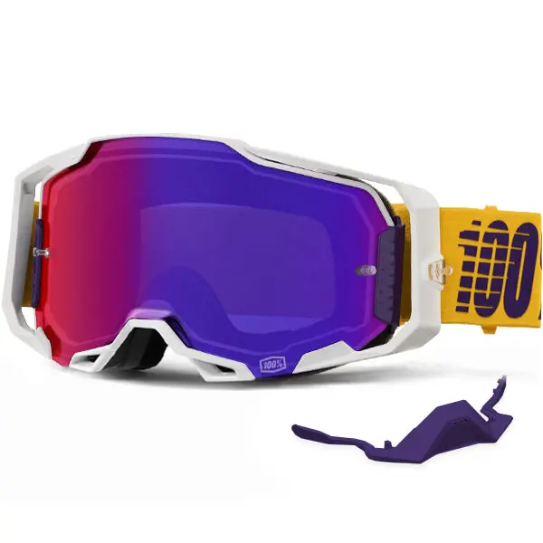 100% Armega Goggle Difenbak - Mirror Purple Lens 1
