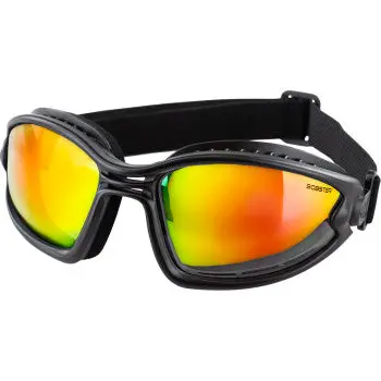 Bobster Sunglasses Goggles Ballast Black Crimson Red-Yel Mirror Bbl002 1