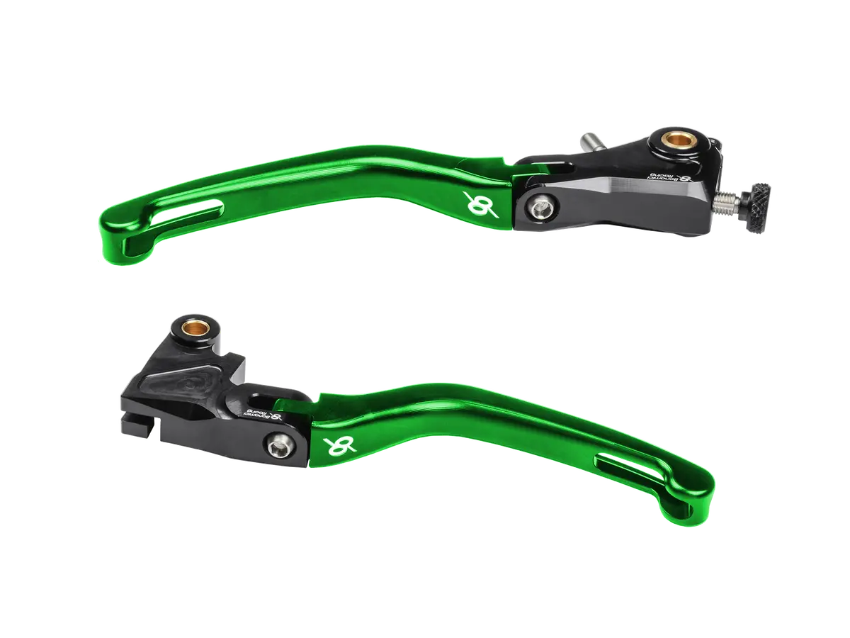 Bonamici, Kawasaki, Zx-6R, (05-18), / Zx-10R, (06-15), Folding, Levers, (Black/Green) 1