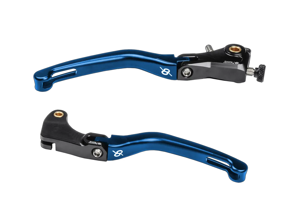Bonamici, Yamaha, R6, (06-16), & R1, (04-14), Folding, Levers, (Black/Blue) 1