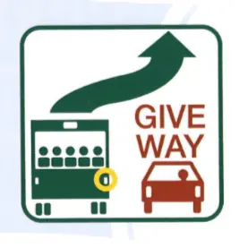 330Mm X 315Mm - Give Way - Class 2 Material - Sticker 1