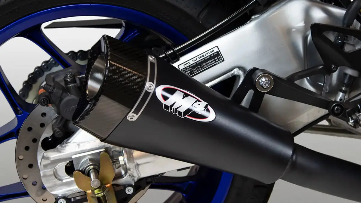 M4 Exhaust Rm1 Black Slip On W/ Black Cat. Eliminator 2015-2025 R1 Ya9942-Ce 1