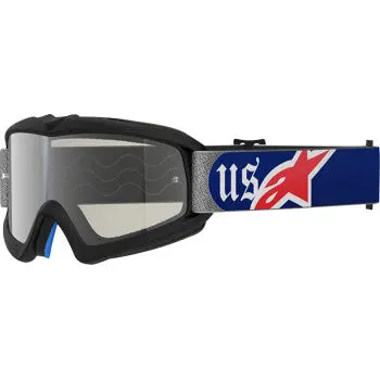 Alpinestars Goggles Goggle Yth Vsn Corp Merica 25 Rd/Bl/Mir Sil 5140126-3700 1