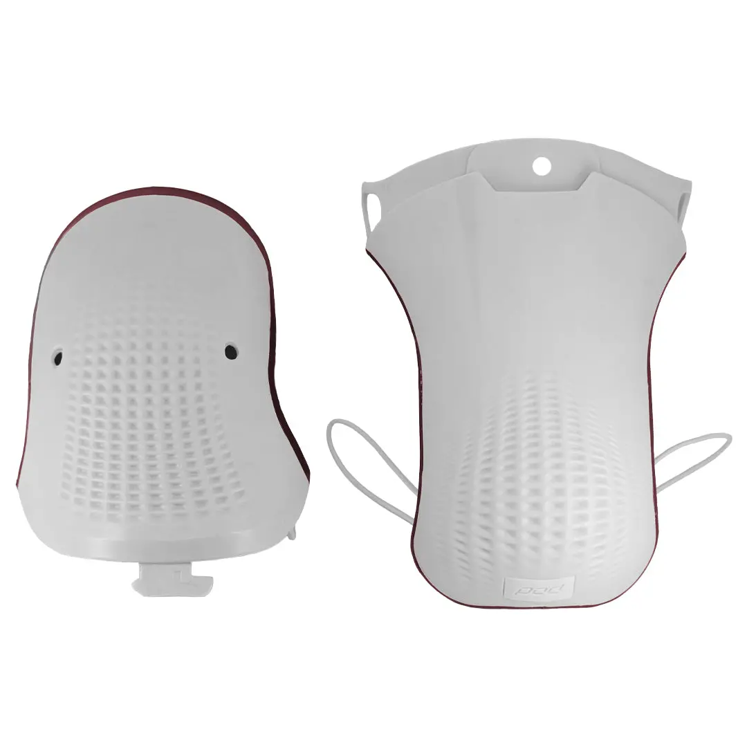 Pod K8 3.0 Carbon Motocross Knee Brace Impact Guard Set White Left 1