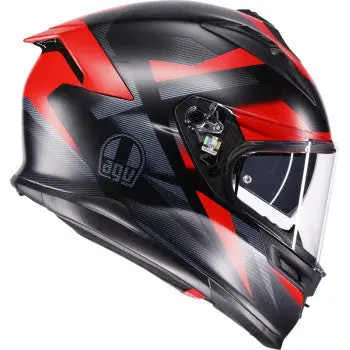Agv Helmet K7 Glimpse Matte Black/Red Xl 2118399004-015-Xl 2