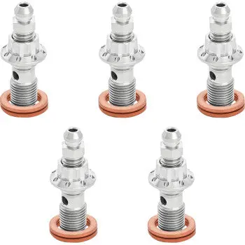 Arlen Ness Bolt Banjo Bleeder 5-Pk 12-Pt 10Mm Fr Caliper Polished Tour 300-866 1